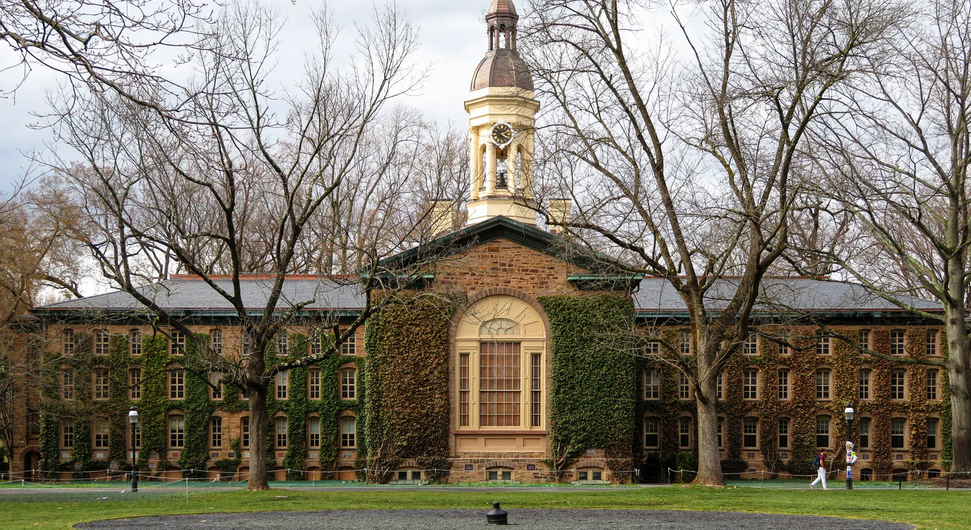 Nassau Hall and Cannon Green on the Princeton University campus