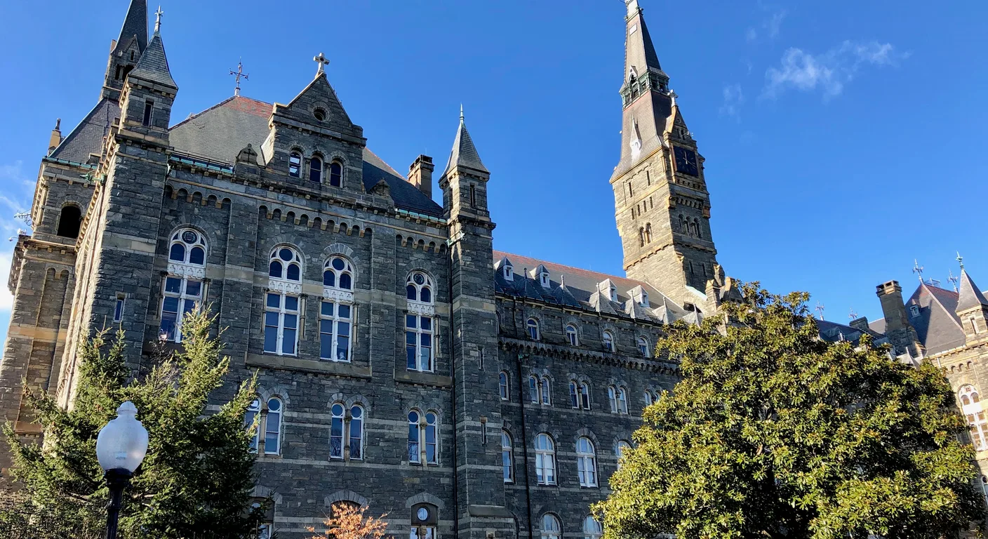 Healy Hall on the Georgetown University campus in Washington DC