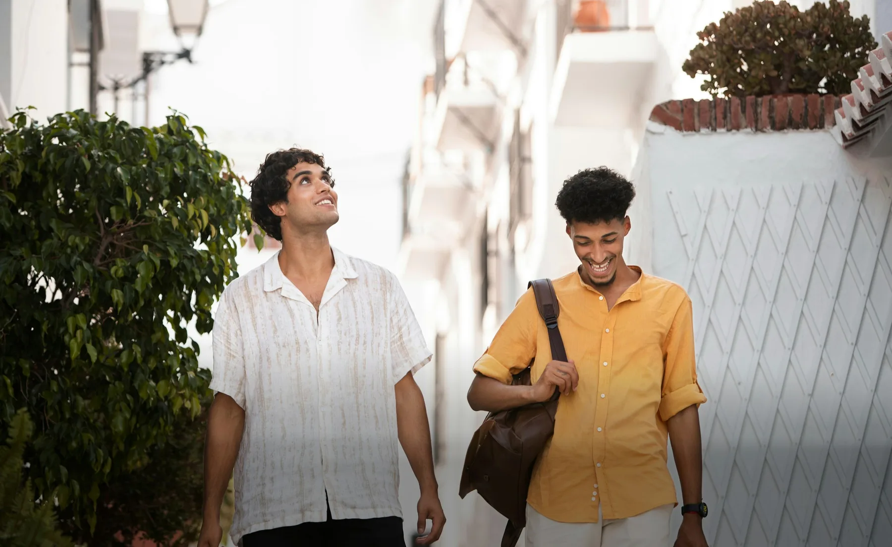 Students on a campus tour