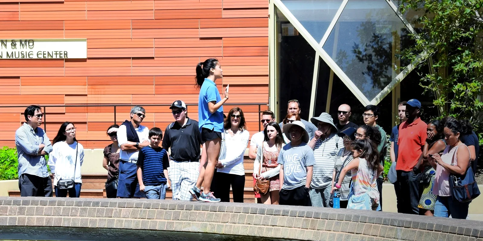 Typical college group tour